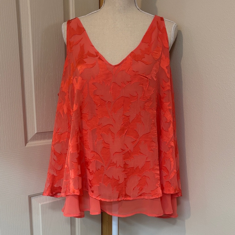 Lane Bryant Coral Swing Top